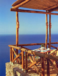 The terrace at Monastero Santa Rosa Hotel & Spa, Conca del Marini, Amalfi, Italy | Bown's Best